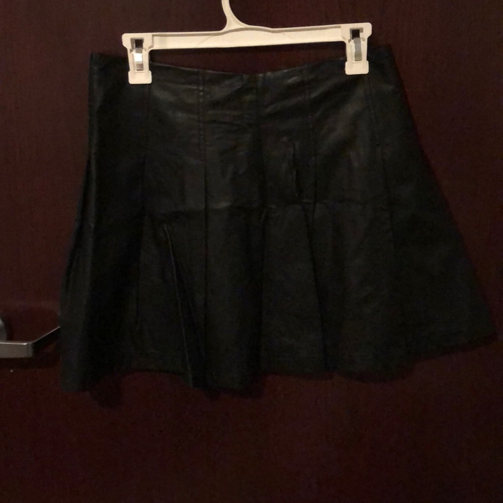 Faux Leather Skirt